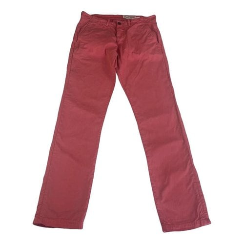 Pre-owned Wrangler Trousers In Red