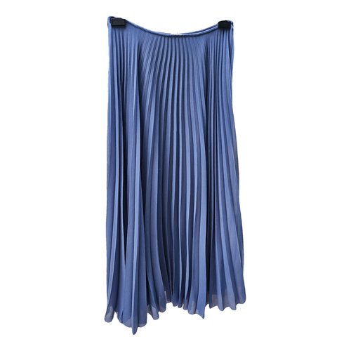 Pre-owned Maje Spring Summer 2020 Maxi Skirt In Blue