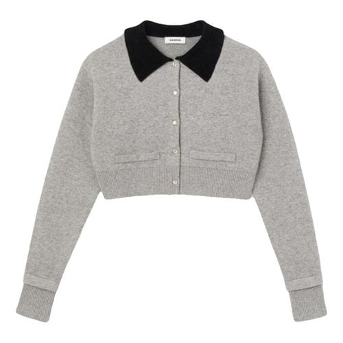 Pre-owned Sandro Cardigan In Grey
