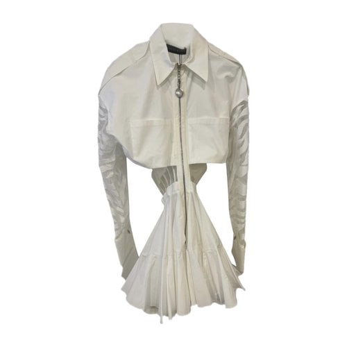 Pre-owned David Koma Mid-length Dress In White
