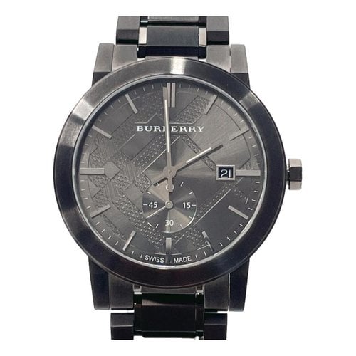 Pre-owned Burberry Watch In Black