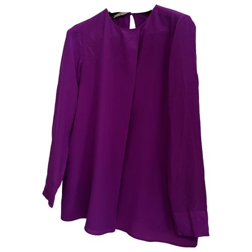 Pre-owned Stella Mccartney Silk Blouse In Purple