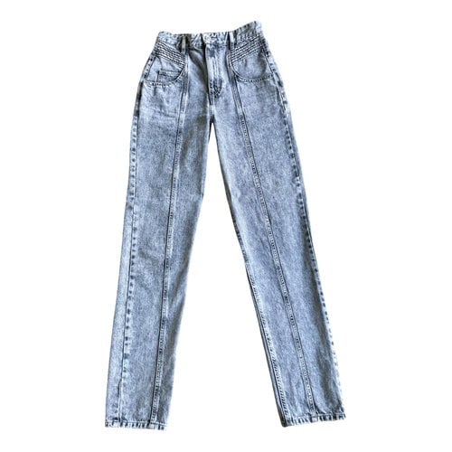 Pre-owned Isabel Marant Étoile Straight Jeans In Anthracite