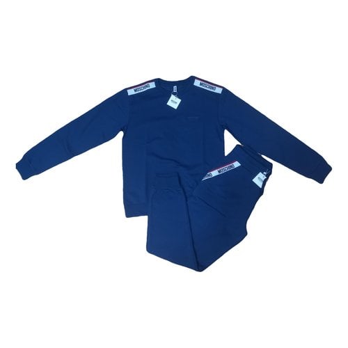 Pre-owned Moschino Knitwear & Sweatshirt In Blue