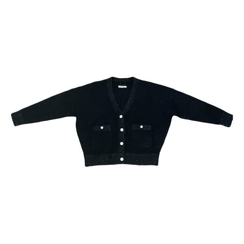 Pre-owned Max & Moi Cashmere Cardigan In Black