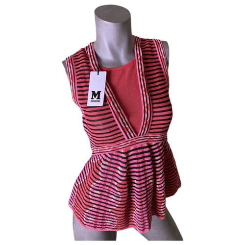 Pre-owned M Missoni Vest In Pink