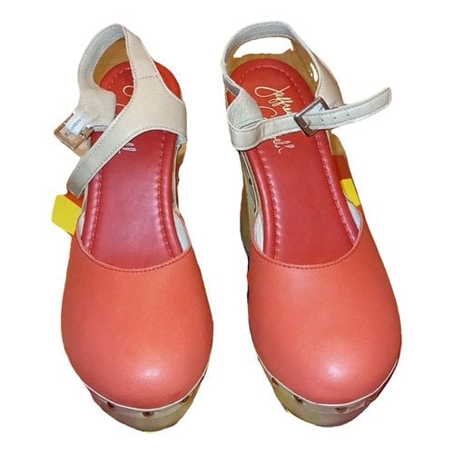 Pre-owned Jeffrey Campbell Leather Sandals In Red