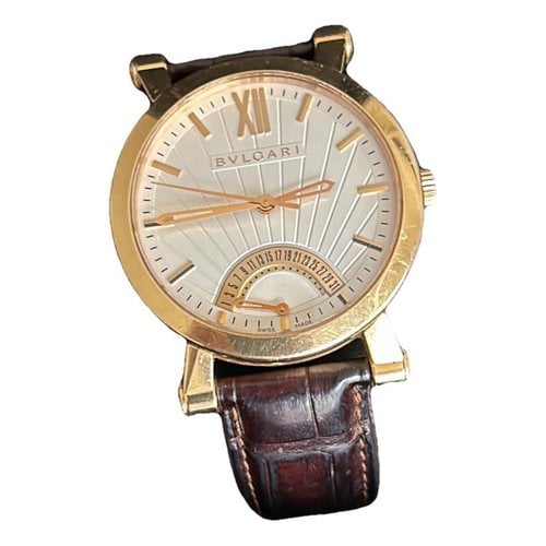 Pre-owned Bvlgari Pink Gold Watch In Other
