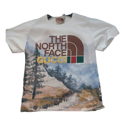 Pre-owned The North Face X Gucci T-shirt In White