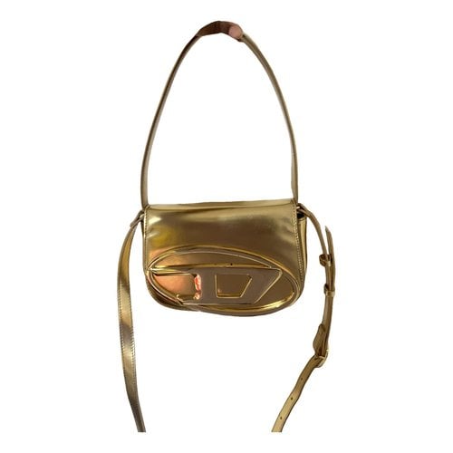 Pre-owned Diesel Leather Bag In Gold