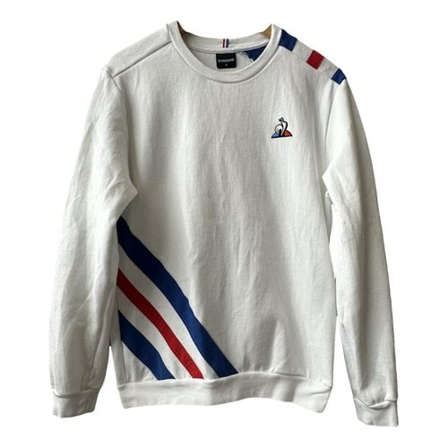 Pre-owned Le Coq Sportif Sweatshirt In White