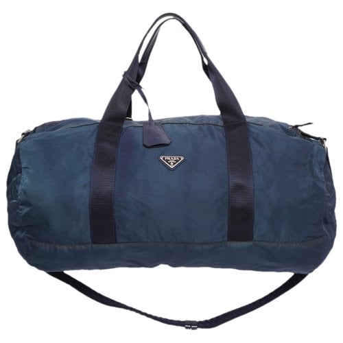 Pre-owned Prada Weekend Bag In Blue
