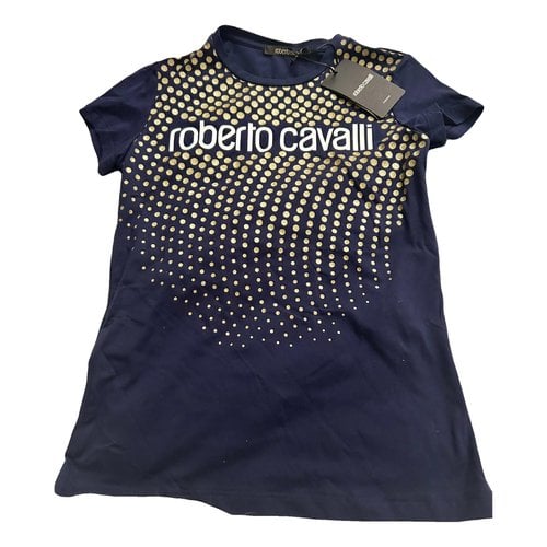 Pre-owned Roberto Cavalli T-shirt In Navy