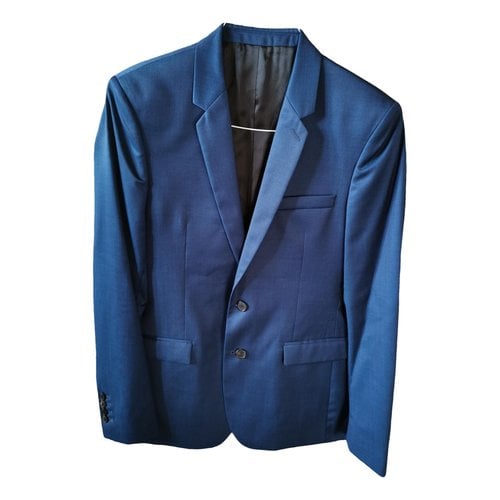 Pre-owned Sandro Wool Vest In Blue