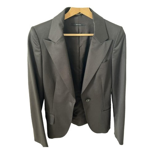 Pre-owned Gucci Wool Suit Jacket In Brown