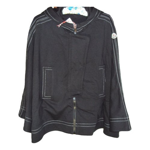 Pre-owned Moncler Poncho In Black