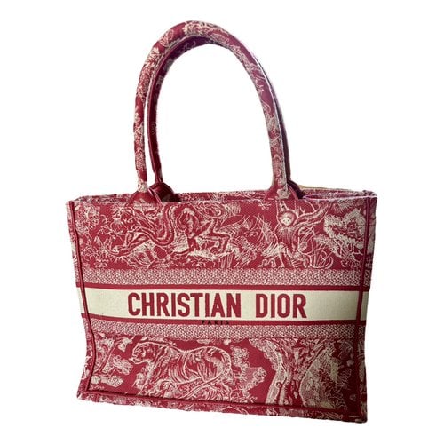 Pre-owned Dior Book Tote Tote In Red