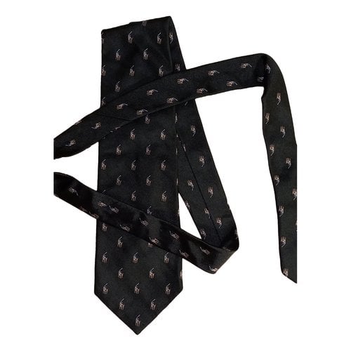 Pre-owned Polo Ralph Lauren Cashmere Tie In Black