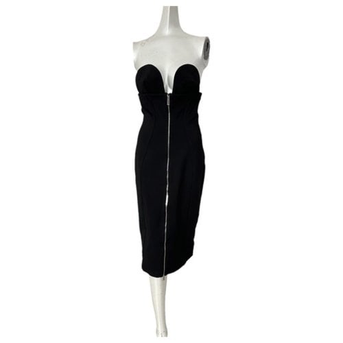 Pre-owned Off-white Mid-length Dress In Black