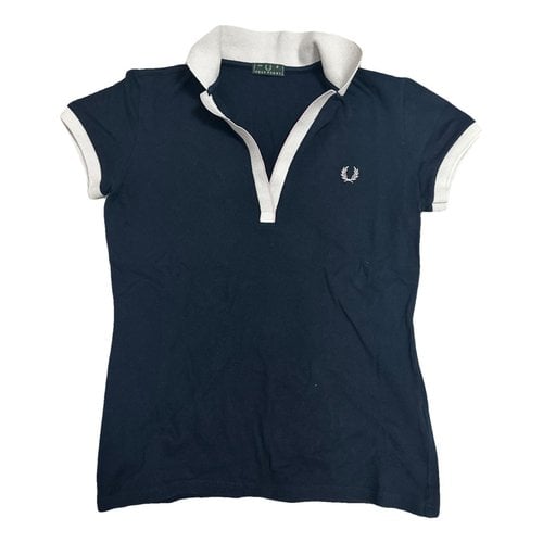 Pre-owned Fred Perry T-shirt In Blue
