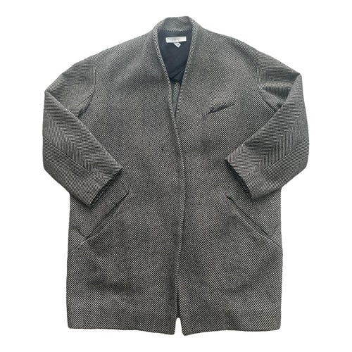 Pre-owned Iro Tweed Coat In Black