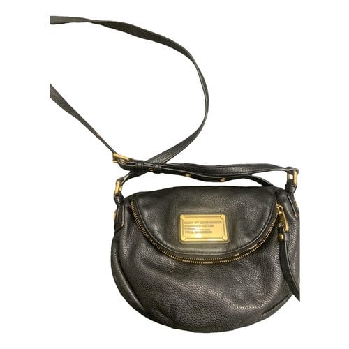 Pre-owned Marc By Marc Jacobs Classic Q Leather Handbag In Black