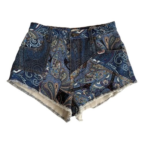 Pre-owned Etro Short Pants In Blue