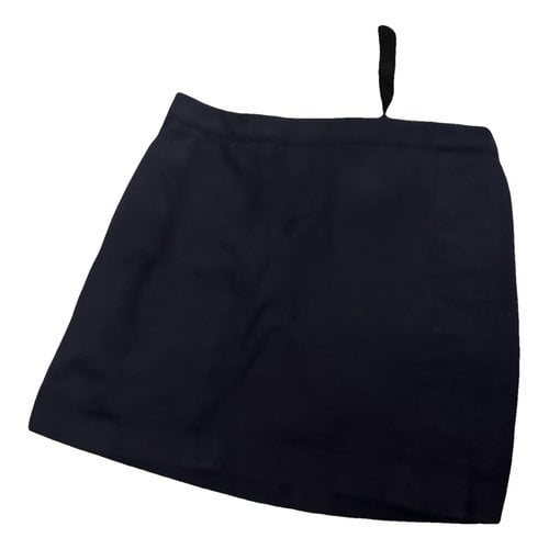 Pre-owned Louis Vuitton Wool Mini Skirt In Blue