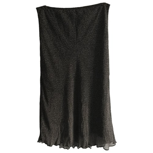 Pre-owned Hobbs Silk Mid-length Skirt In Black