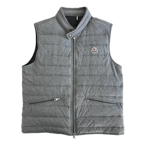 Pre-owned Moncler Vest In Grey