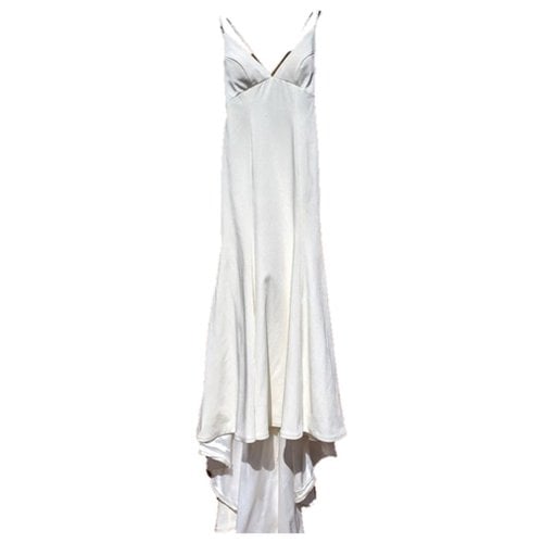 Pre-owned Jenny Yoo Maxi Dress In White
