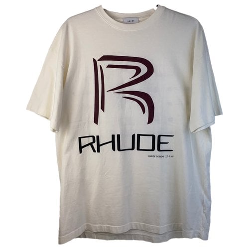 Pre-owned Rhude T-shirt In White