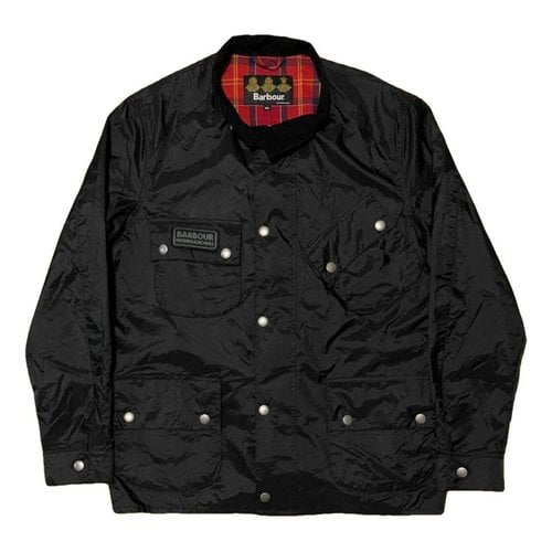 Pre-owned Barbour Trench In Black