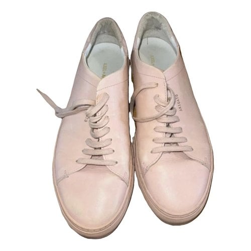 Pre-owned Axel Arigato Leather Low Trainers In Pink