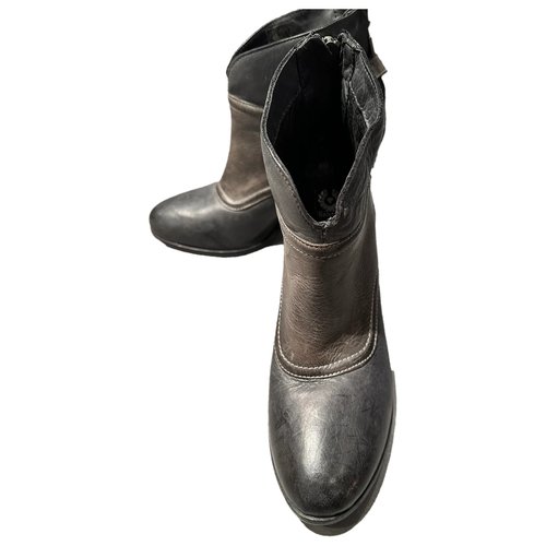 Pre-owned Belstaff Leather Ankle Boots In Multicolour