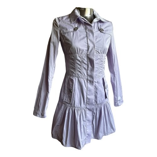 Pre-owned Pinko Trench Coat In Purple