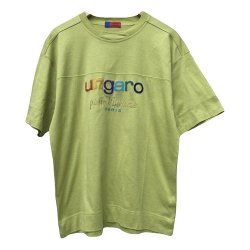 Pre-owned Emanuel Ungaro T-shirt In Green