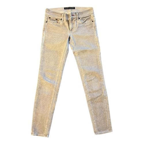 Pre-owned Ralph Lauren Slim Jeans In Beige