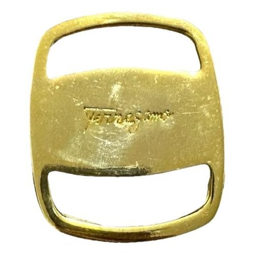 Pre-owned Ferragamo Belt In Gold