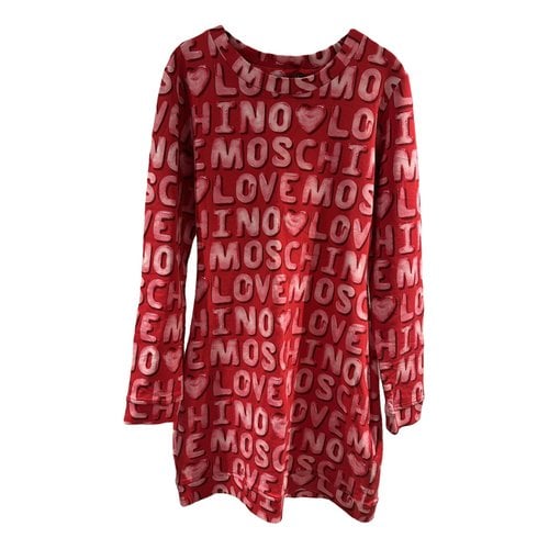 Pre-owned Moschino Love Mini Dress In Red