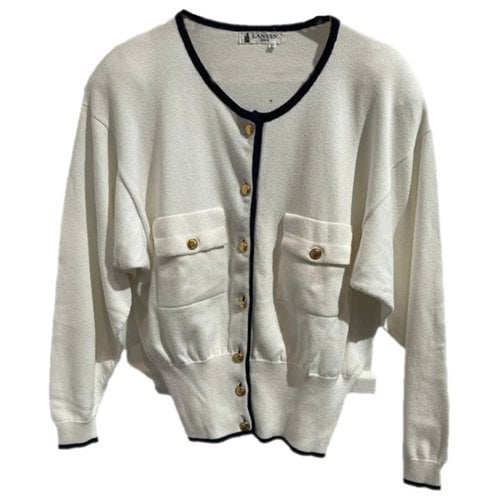 Pre-owned Lanvin Cardigan In White