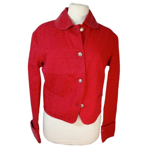 Pre-owned Fendi Short Vest In Red