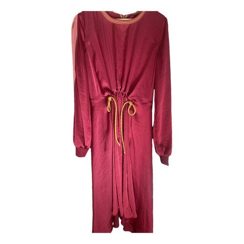 Pre-owned Roksanda Ilincic Silk Mid-length Dress In Red