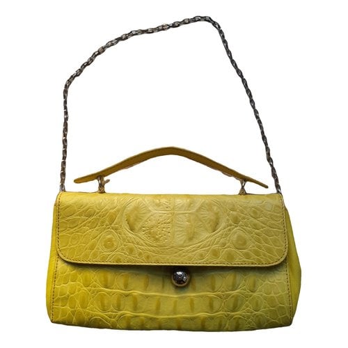 Pre-owned Furla Leather Mini Bag In Yellow