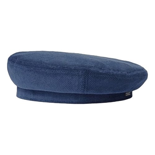 Pre-owned Brixton Beret In Blue