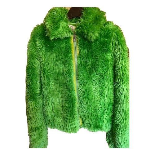 Pre-owned Msgm Jacket In Green