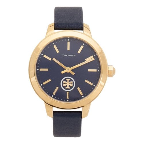 Pre-owned Tory Burch Watch In Blue