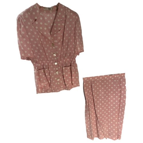 Pre-owned Valentino Skirt Suit In Pink