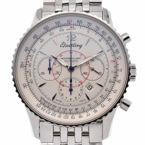Pre-owned Breitling Navitimer Watch In Silver