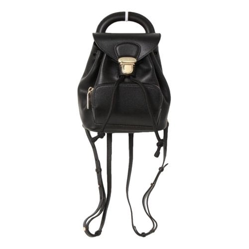 Pre-owned Marc Jacobs Leather Backpack In Black
